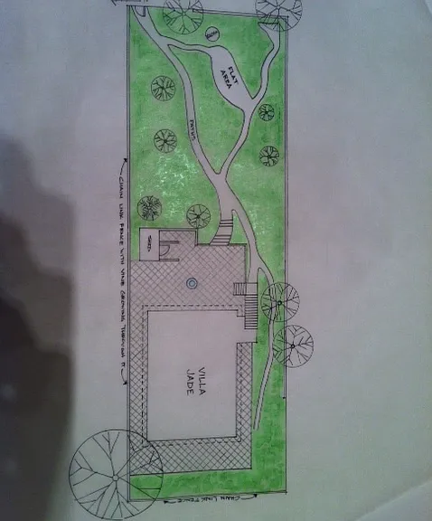 Landscape rendering plan view.