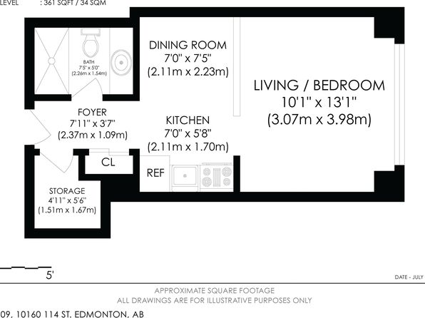 10160 114th St NW #509, Edmonton, AB T5K 2L2