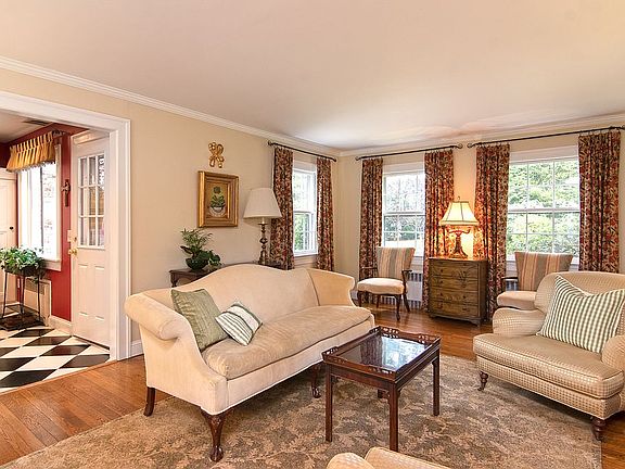 Living room with fireplace