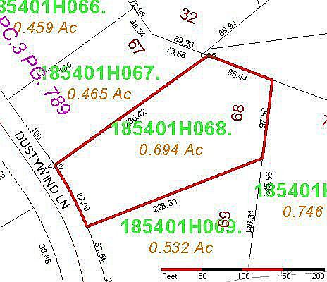 .69 acre Lot