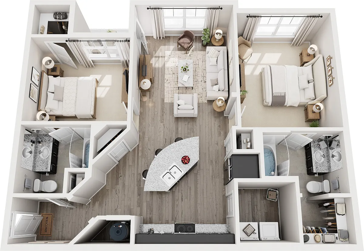 Floor plan 2B