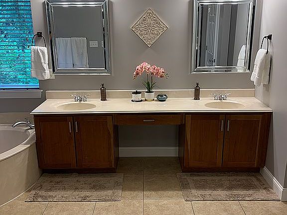 Updated master bathroom