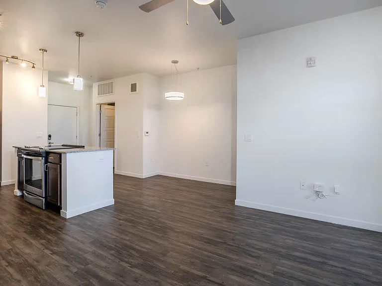 Living and Dining Room with Hard Surface Flooring
