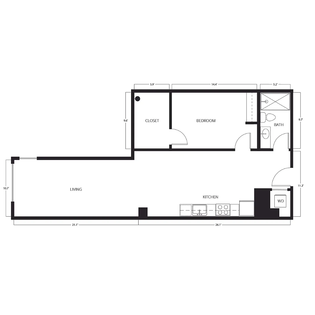 Floor plan A1-WY