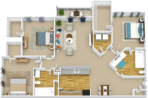 Floor plan The Aruba - Solarium