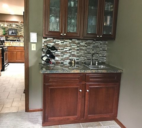 Living room- wet bar