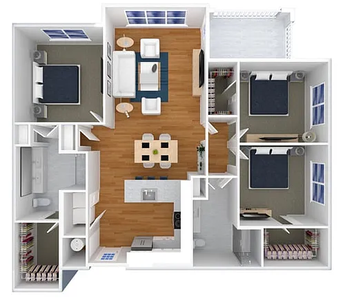 Floor plan C1-E