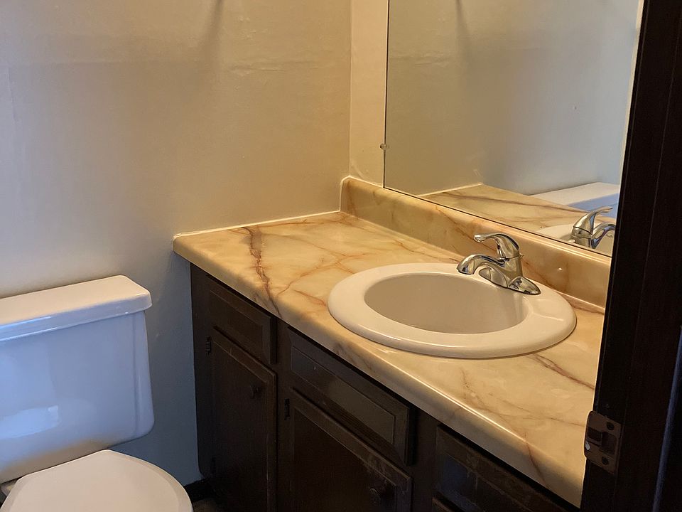 Convenient powder room off the kitchen