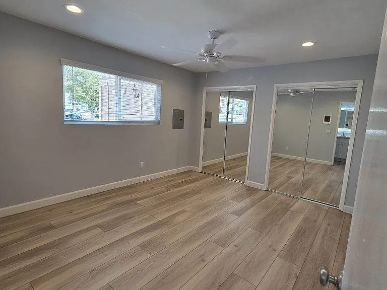 Bedroom with two spacious closets.