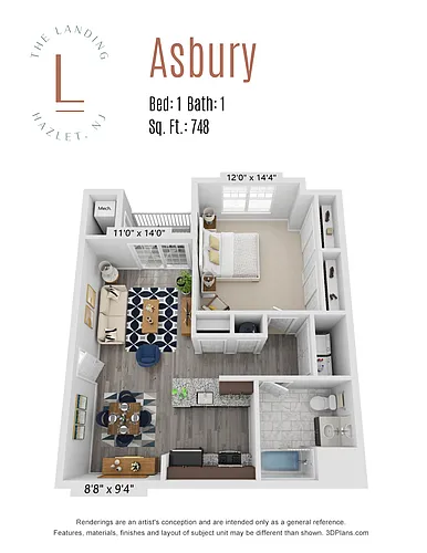 Floor plan Asbury