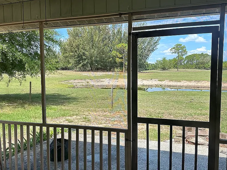 Screened in back porch