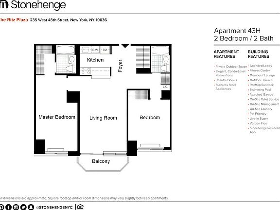 2nd image of 235 W 48th St APT 43H