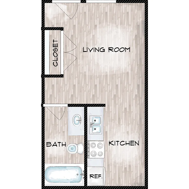 Floor plan Studio