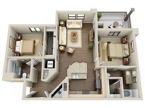 Floor plan Las Laguanas