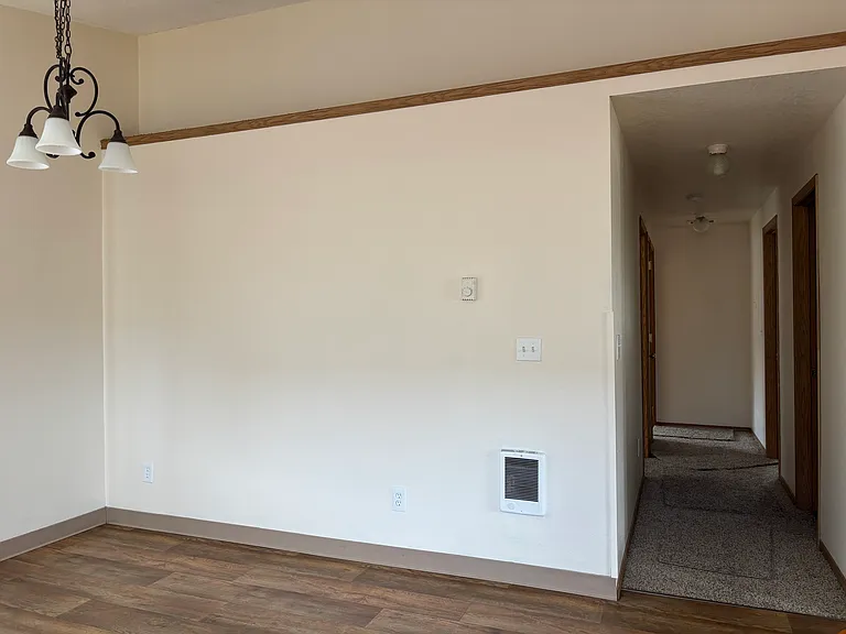 Vaulted ceiling in kitchen