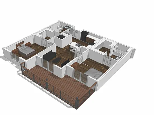 Floor plan Two Bedroom
