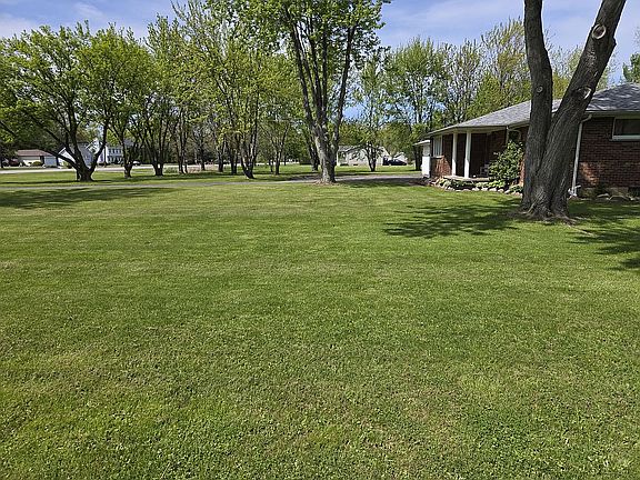 center of lot facing North 