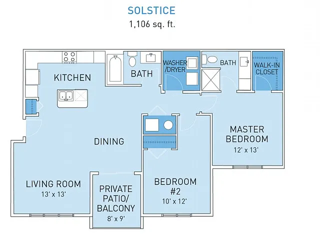 Floor plan Solstice South (Barrier-Free)