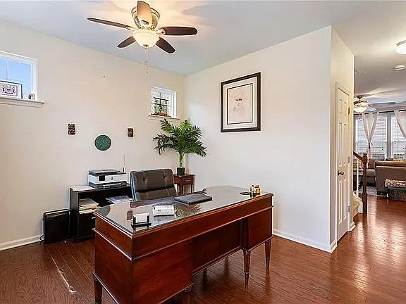 Front entry facing flexible space.