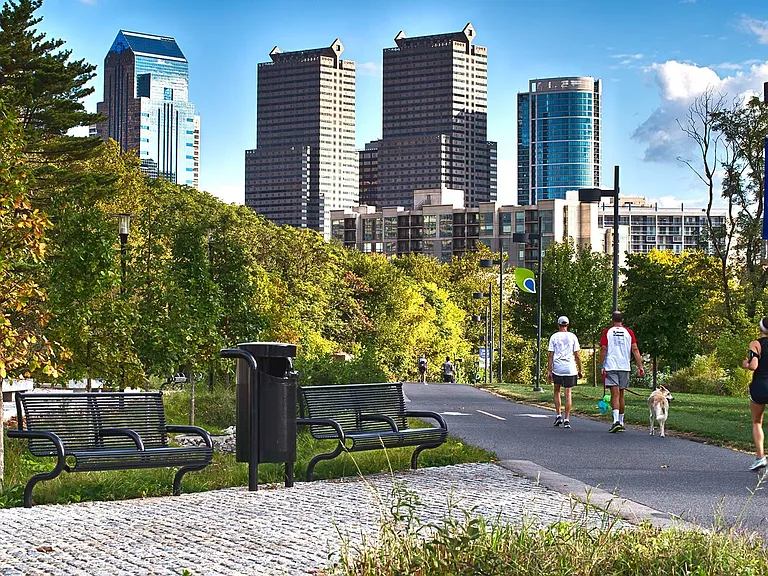 Walk or run on the Schuylkill River Banks Trail, located in our backyard