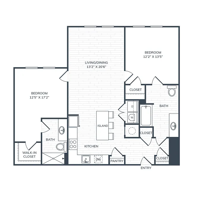 Floor plan PH1 B1 ADA