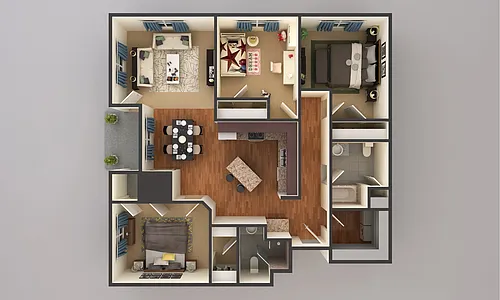 Floor plan 3 Bedroom