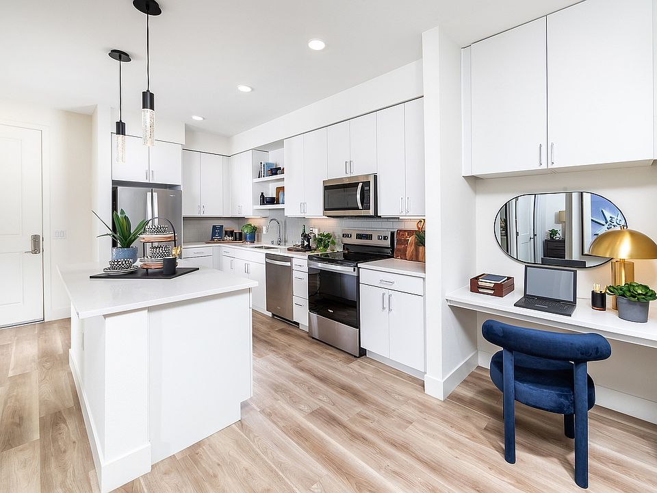 Built-in desk making working from home a breeze