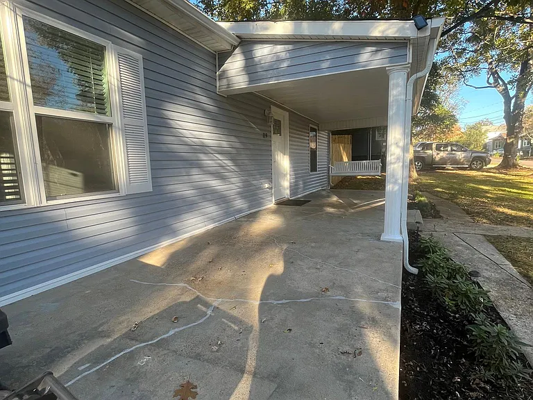 Long view of front porch