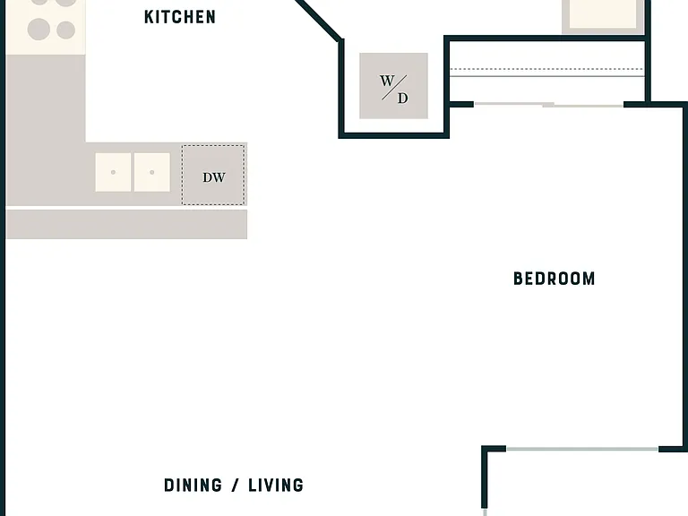 TRSW - Studio, 1 Bath - Apt F TRSW - Studio, 1 Bath - Apt F