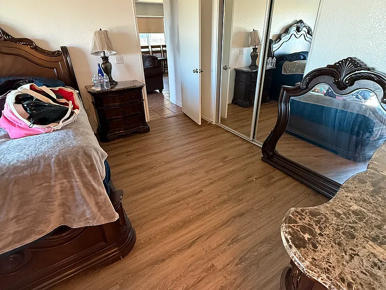 All bedroom have new acrylic vinyl flooring. (Tenant in process of moving.)