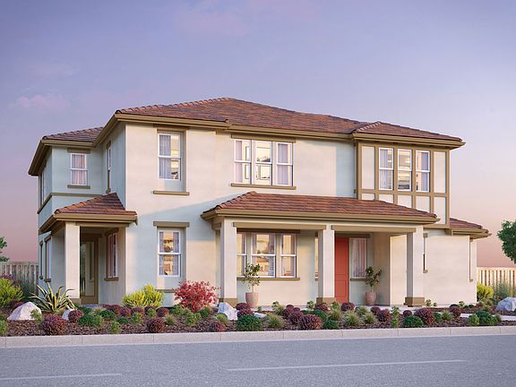 Santa Barbara Elevation of the Exterior Rendering of Residence Six at Chandler in Brentwood, CA by B