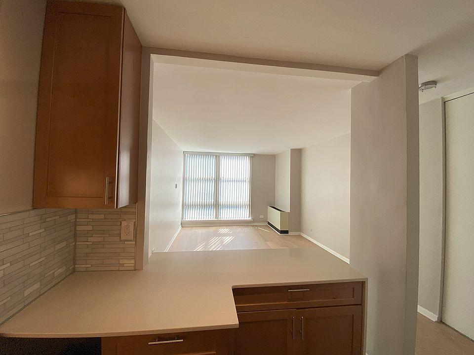 View of living room from new kitchen.