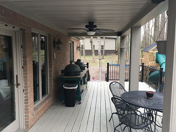 Covered portion of deck