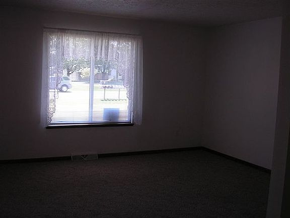 Spacious living, dining area