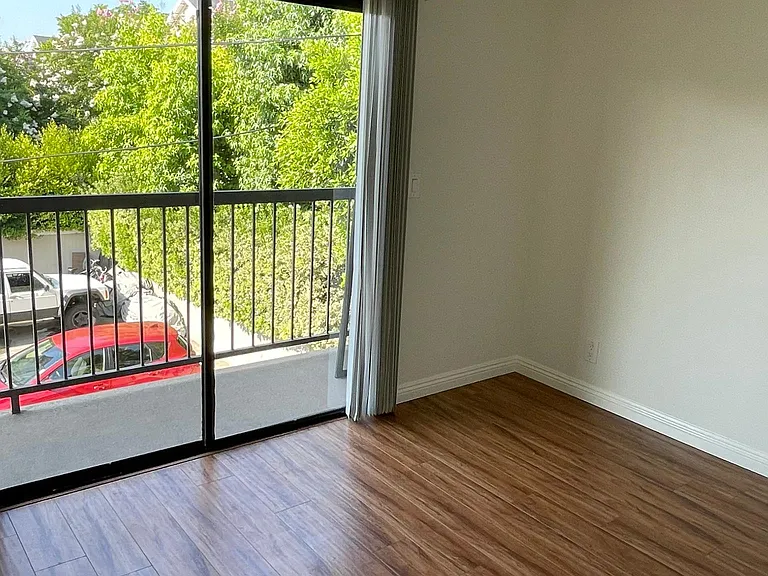 Bedroom with balcony