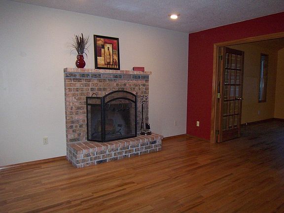 Family Room with Woodburning fireplace