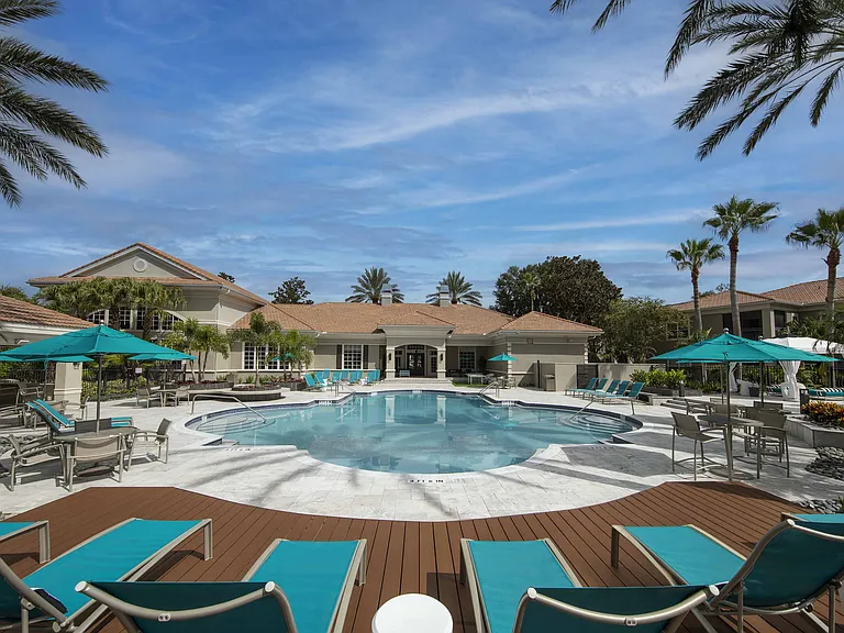 Resort-style pool and expansive sundeck