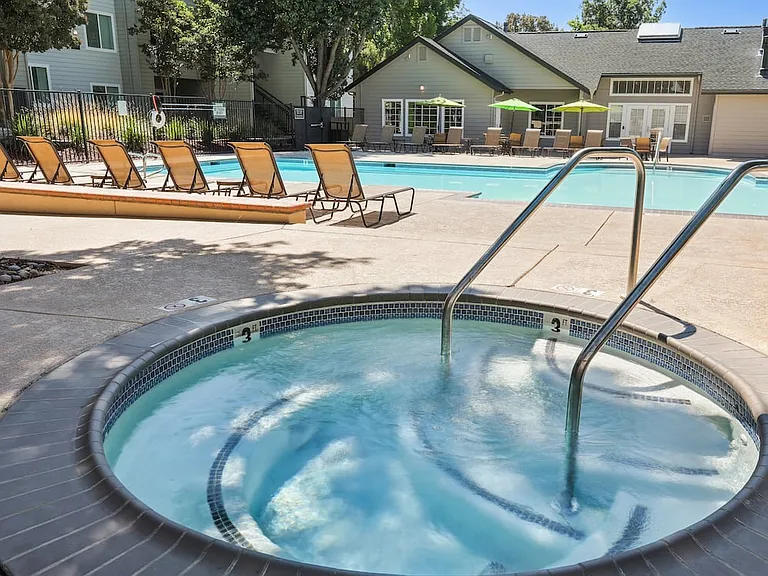 Spa and swimming pool