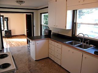 Open kitchen and living room