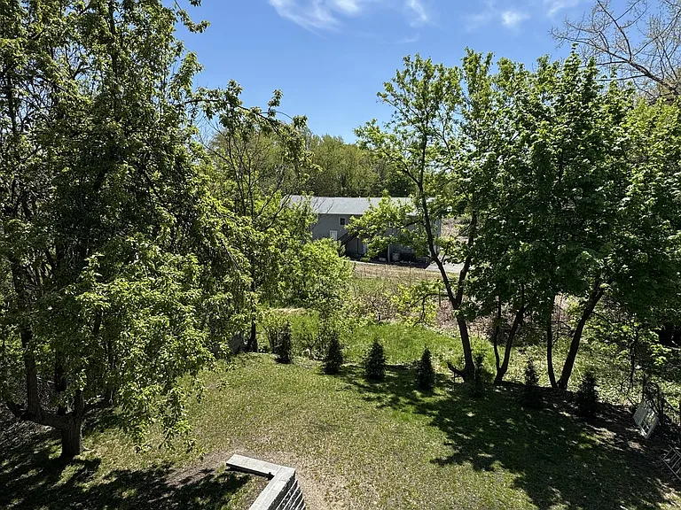 Backyard as viewed from second floor deck