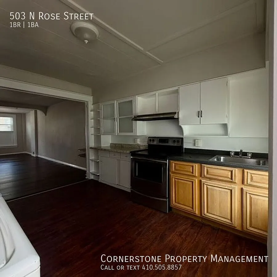 1 Bed 1 Bath 1 den | $1195.00 | 503 N Rose Street Baltimore, MD 21205 | Vouchers Accepted — Photo 1