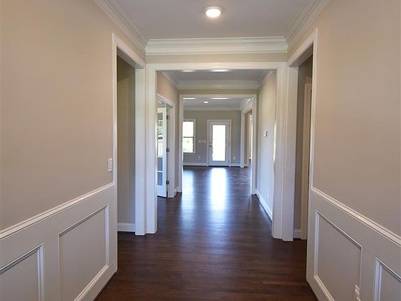 Foyer with wainscoting