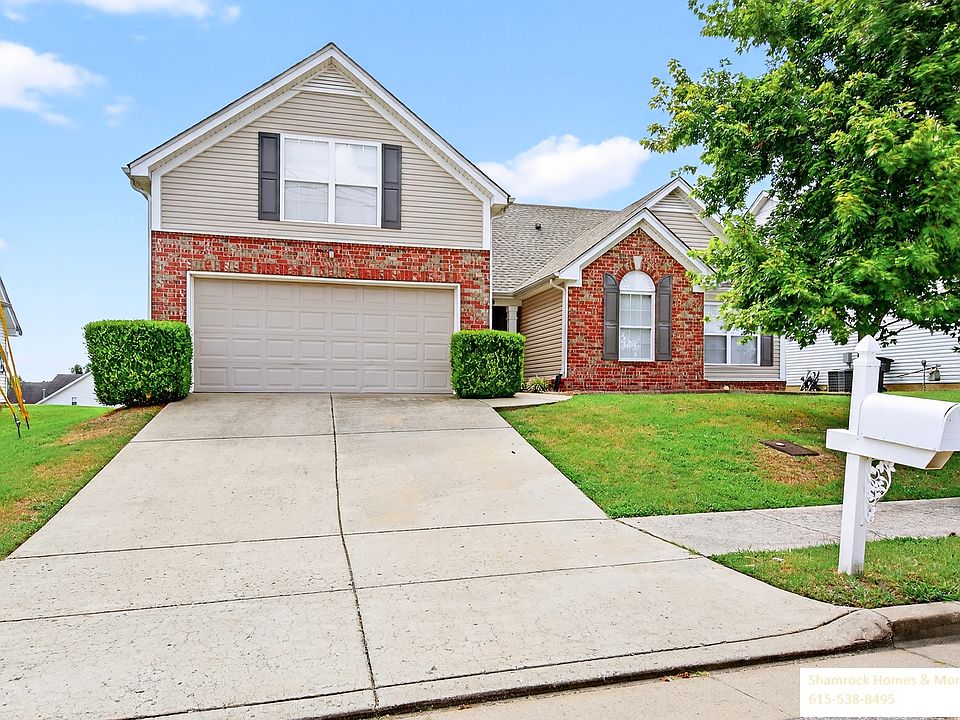 Front showing two car garage