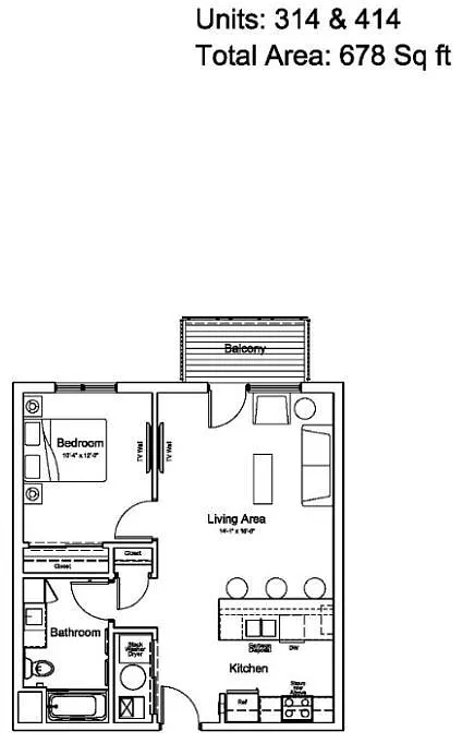 Floor plan 314-1B1B