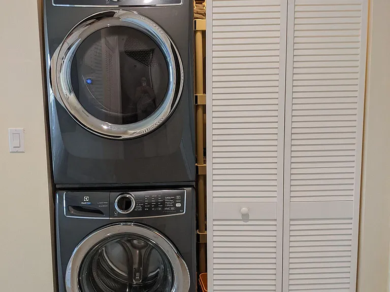 Washer & Dryer with closet space for your convenience right in the home.