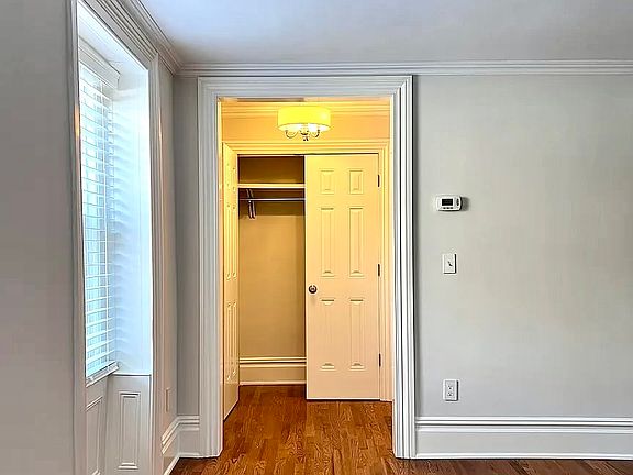 Entryway foyer with large coat closet