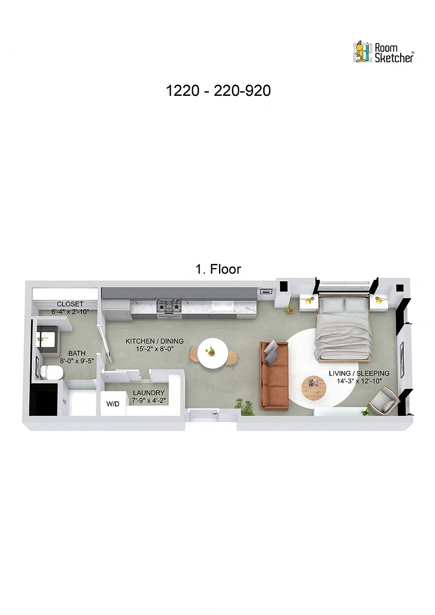 Floor plan J3 Studio