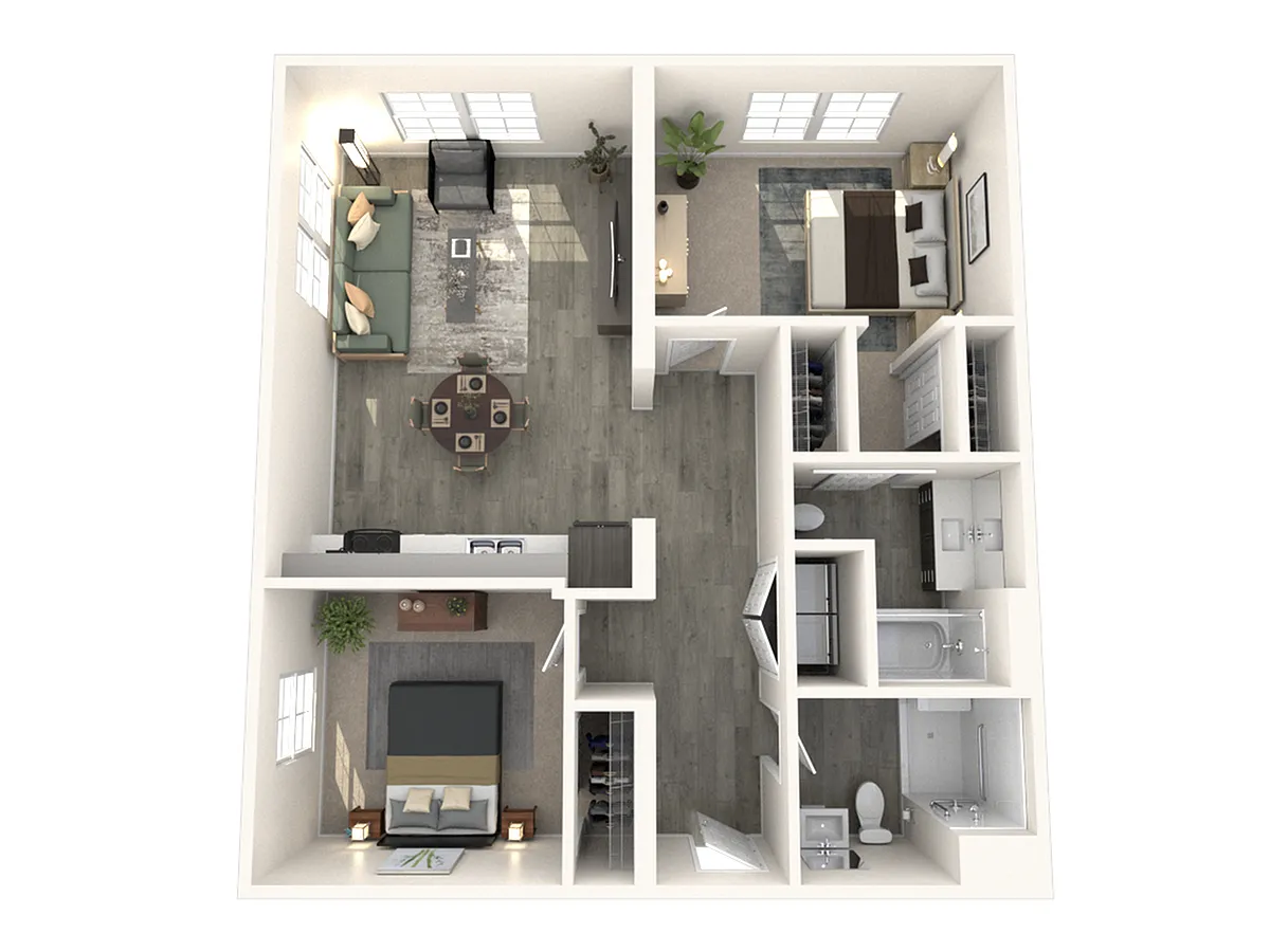 Floor plan Two Bedroom