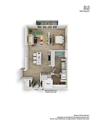 Floor plan S1-3