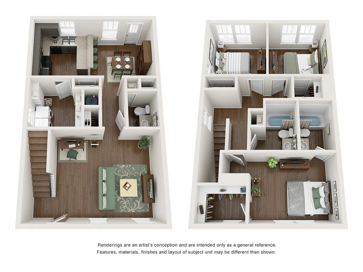 Floor plan 3B-Townhouse